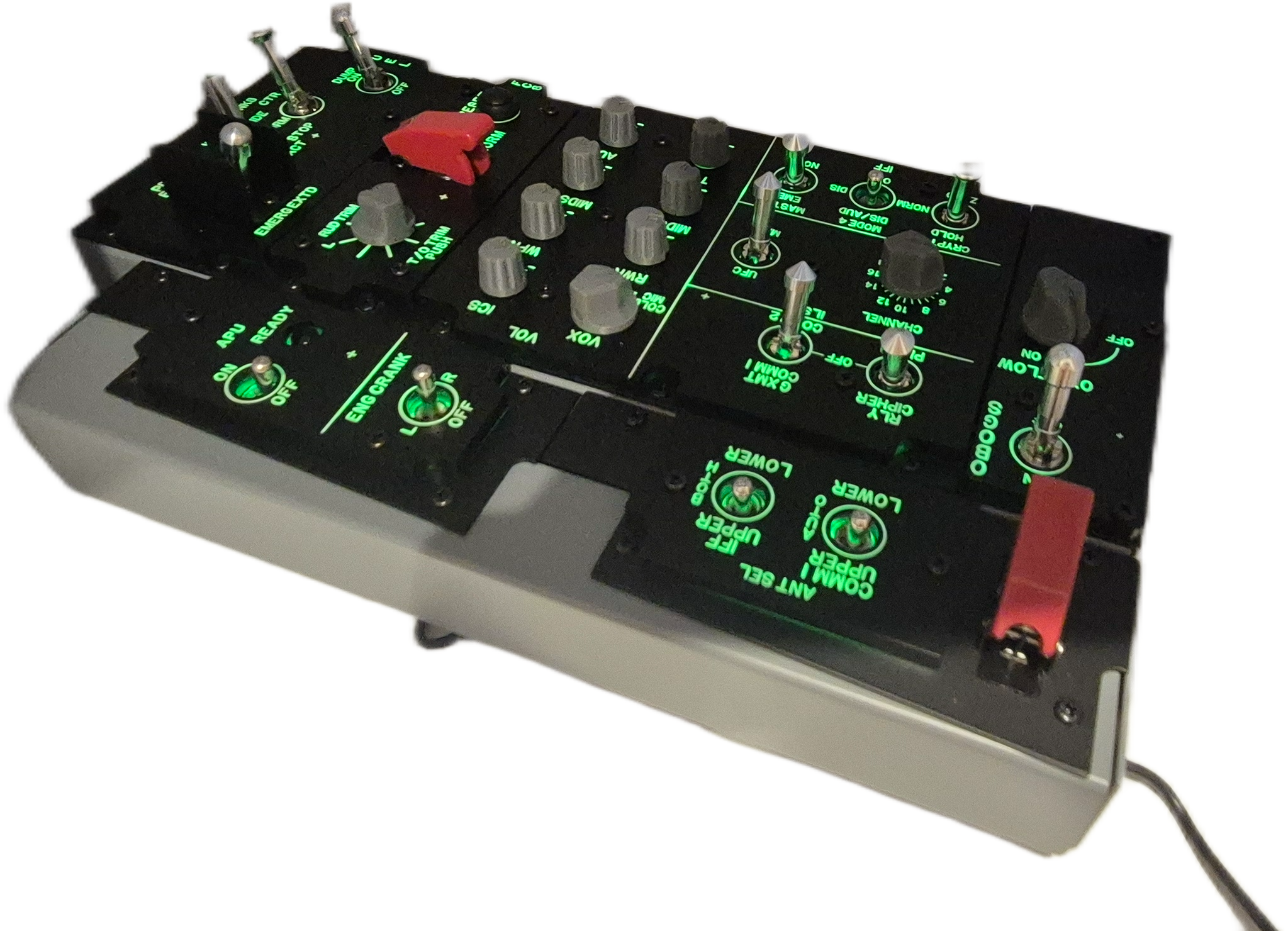 F18 Hornet Left Replica Panel - Real controls without a full